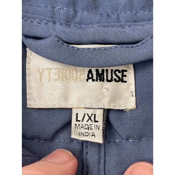 Amuse Society Women’s Seabreeze Quilted Jacket Blue Palm‎ Tree Size L/XL $129 - Picture 9 of 12